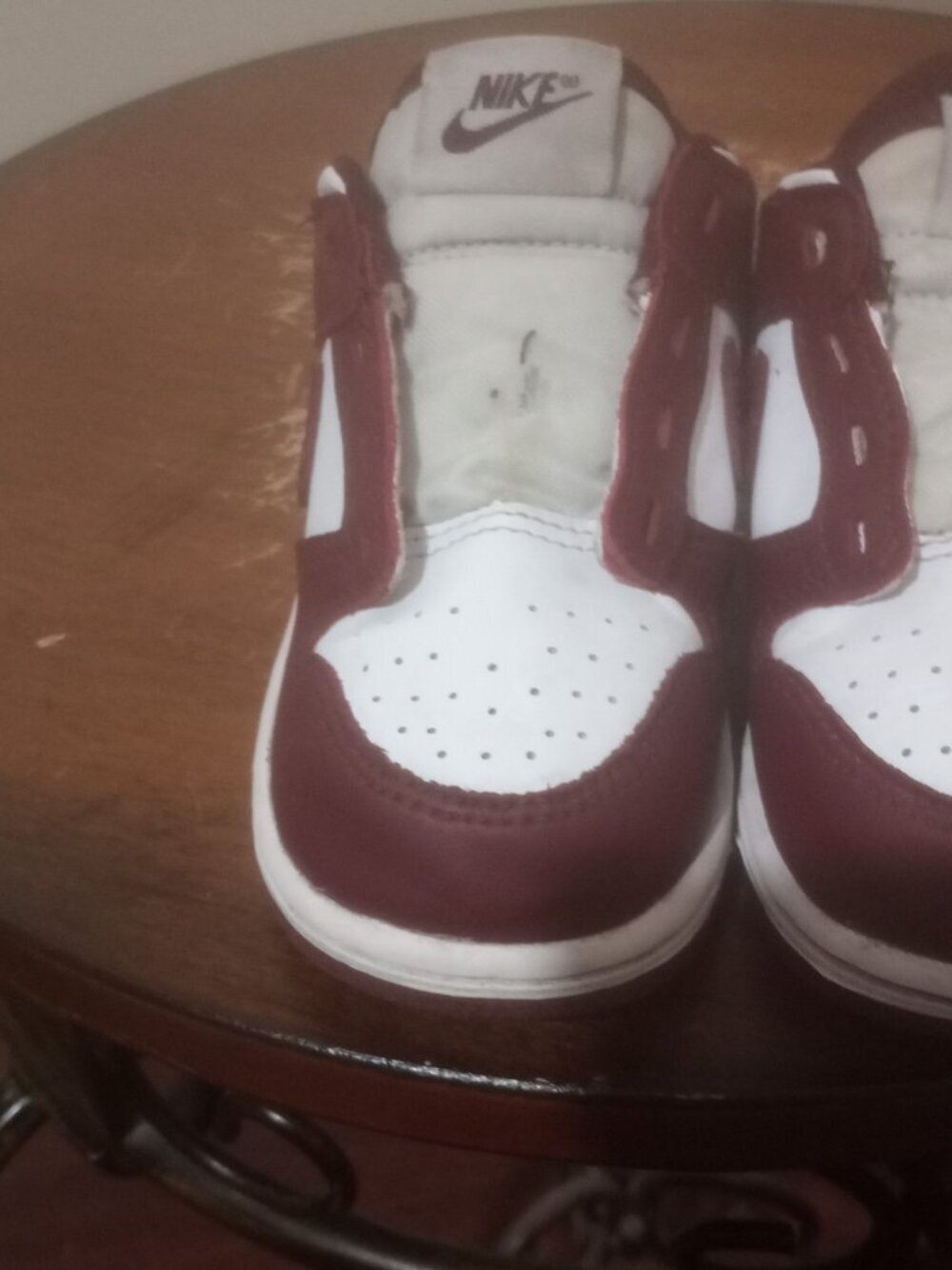 Nike Dunk Low White Redwood TD Toddler FB9107-115 8C Retro Authentic Sneakers - Picture 7 of 13